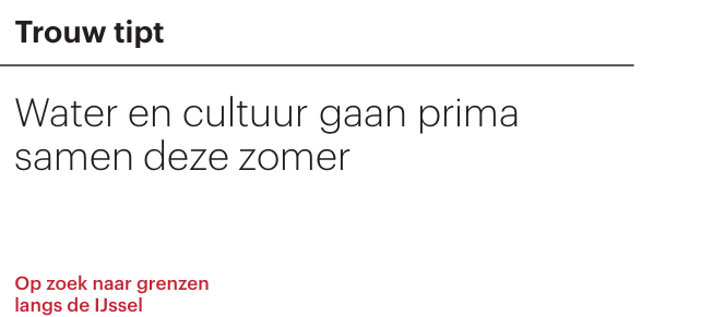 Trouw tipt